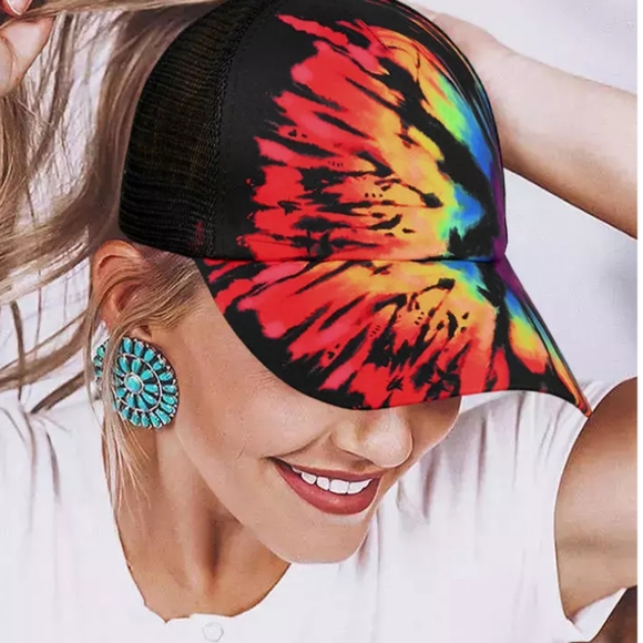 Reverse tie-dye baseball cap - Picture 2 of 9